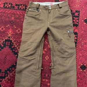 LEVIS X 686 LIMITED EDITION BROWN SNOWBOARD PANTS BOA COMPATIBLE- 34x31